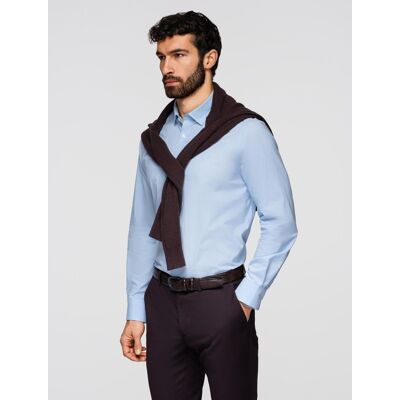 Ombre Cămașă clasică din bumbac pentru bărbați, cu model ombré maro S male Ombre Cămașă clasică din bumbac pentru bărbați, cu model ombré maro S male