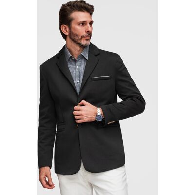 Jachetă slim fit pentru bărbați, cu croială Ombre negru S male Jachetă slim fit pentru bărbați, cu croială Ombre negru S male