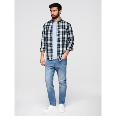 Blugi bărbătești Ombre CARROT FIT albastru deschis S male Blugi bărbătești Ombre CARROT FIT albastru deschis S male