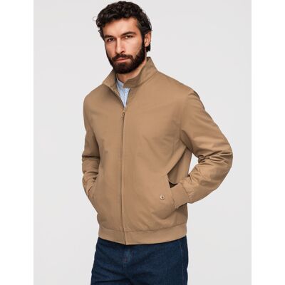 Ombre Jachetă Harrington bărbătească cu căptușeală în carouri albastru XL male Ombre Jachetă Harrington bărbătească cu căptușeală în carouri albastru XL male