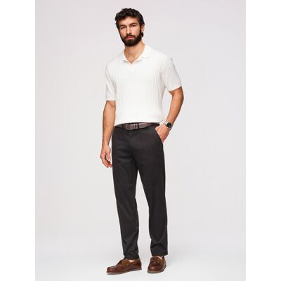 Pantaloni chino bărbătești Ombre, croială regulată - negri negru XXL male Pantaloni chino bărbătești Ombre, croială regulată - negri negru XXL male