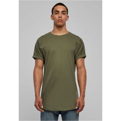 Urban Classics Olive T-shirt with a long shape gri S male Urban Classics Olive T-shirt with a long shape gri S male