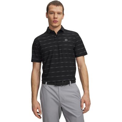 Tricou polo Under Armour Drive Chill pentru bărbați negru XXL male Tricou polo Under Armour Drive Chill pentru bărbați negru XXL male