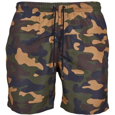 Urban Classics Costum de baie camuflaj pentru bărbați negru S male Urban Classics Costum de baie camuflaj pentru bărbați negru S male