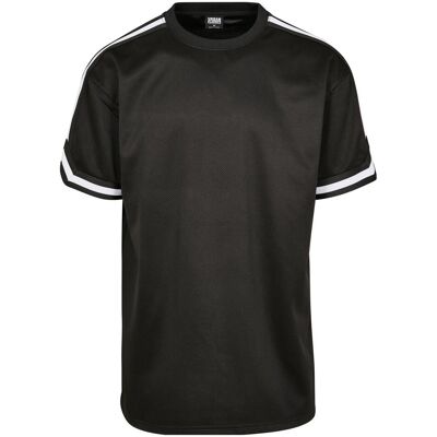 Urban Classics Oversized Stripes Mesh Tee negru negru L male Urban Classics Oversized Stripes Mesh Tee negru negru L male