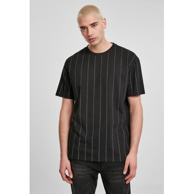 Urban Classics Oversized Pinstripe Tee black negru L male Urban Classics Oversized Pinstripe Tee black negru L male