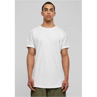 Urban Classics În formă lungă Turnup Tee alb alb XXL male Urban Classics În formă lungă Turnup Tee alb alb XXL male