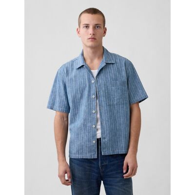 Cămașă din denim GAP Dobby Resort alb M / Reg male Cămașă din denim GAP Dobby Resort alb M / Reg male