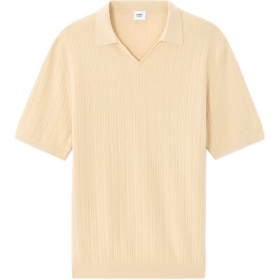 Tricou polo Celio Neribed crem XXL male Tricou polo Celio Neribed crem XXL male