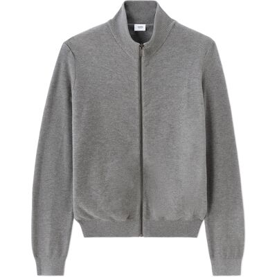 Pulover Celio Cardigan Melimzip gri XL male Pulover Celio Cardigan Melimzip gri XL male