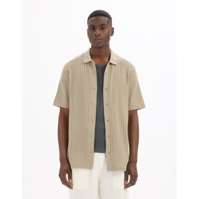 Celio Cămașă cu mânecă scurtă pentru bărbați kaki S male Celio Cămașă cu mânecă scurtă pentru bărbați kaki S male