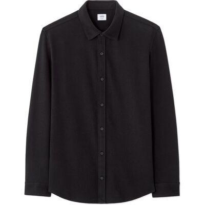 Cămașă bărbătească Celio Nasco - neagră negru M male Cămașă bărbătească Celio Nasco - neagră negru M male