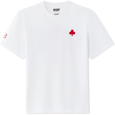 Celio Tricou WSOP Poker pentru bărbați alb M male Celio Tricou WSOP Poker pentru bărbați alb M male