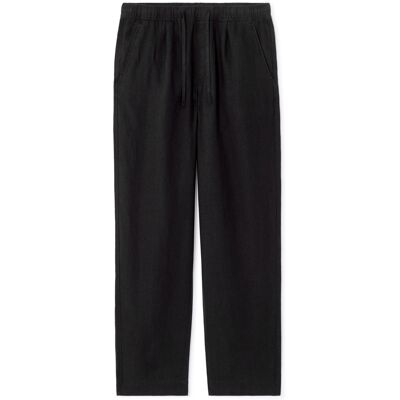 Pantaloni negri din in Celio Lolinos negru L male Pantaloni negri din in Celio Lolinos negru L male