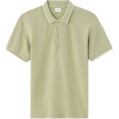 Tricou polo pentru bărbați Celio Letaim kaki S male Tricou polo pentru bărbați Celio Letaim kaki S male