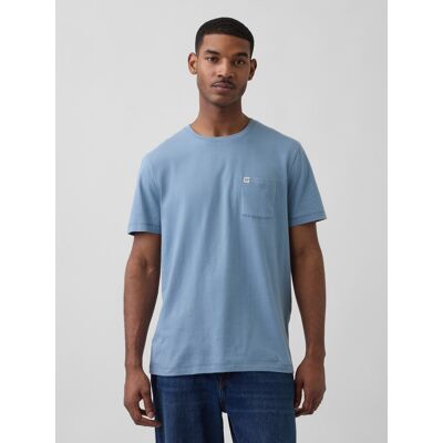 Tricou GAP pentru bărbați cu buzunar albastru deschis XXL male Tricou GAP pentru bărbați cu buzunar albastru deschis XXL male