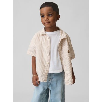 Cămașă pentru copii GAP Baby Linen alb 2Yrs male Cămașă pentru copii GAP Baby Linen alb 2Yrs male
