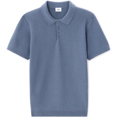 Tricou Celio Polo Pique Lecombi albastru XL male Tricou Celio Polo Pique Lecombi albastru XL male