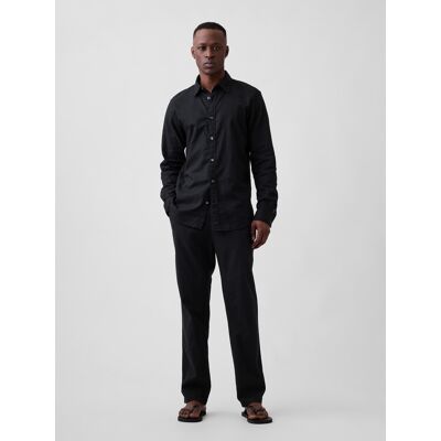 Pantaloni de in GAP pentru bărbați, drepți negru 31X32 male Pantaloni de in GAP pentru bărbați, drepți negru 31X32 male