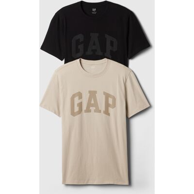 Tricou GAP din bumbac cu logo, 2 piese - Bărbați negru M male Tricou GAP din bumbac cu logo, 2 piese - Bărbați negru M male