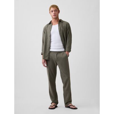 Pantaloni de in pentru bărbați GAP alb 36X32 male Pantaloni de in pentru bărbați GAP alb 36X32 male