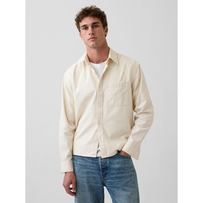 Cămașă GAP Canvas Utility pentru bărbați albastru deschis XXL male Cămașă GAP Canvas Utility pentru bărbați albastru deschis XXL male