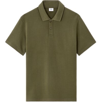 Tricou polo pentru bărbați Celio Meponge kaki S male Tricou polo pentru bărbați Celio Meponge kaki S male