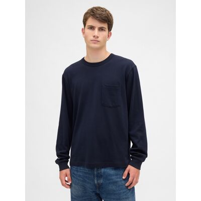 Tricou cu mânecă lungă GAP pentru bărbați albastru XXL male Tricou cu mânecă lungă GAP pentru bărbați albastru XXL male