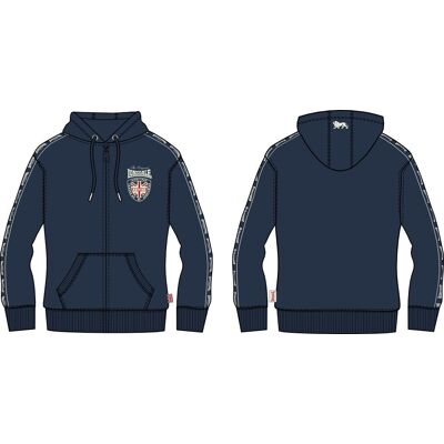 Hanorac cu fermoar pentru bărbați Lonsdale albastru XL male Hanorac cu fermoar pentru bărbați Lonsdale albastru XL male