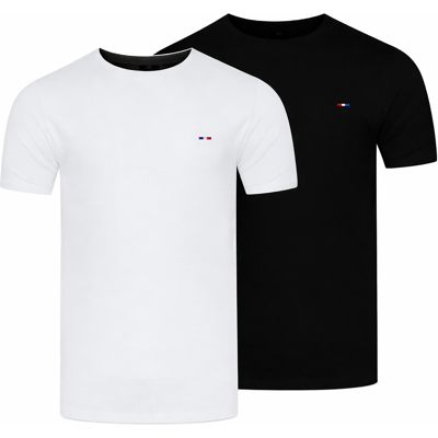Starlee - Tricou bărbătesc 3041 Alb Negru 2 buc. negru 3XL male Starlee - Tricou bărbătesc 3041 Alb Negru 2 buc. negru 3XL male