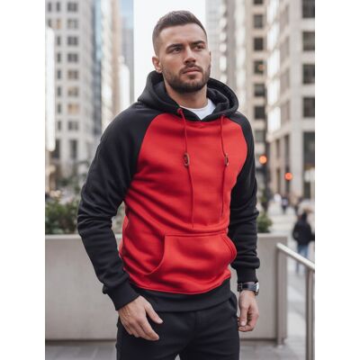 Hanorac roșu pentru bărbați Dstreet negru M male Hanorac roșu pentru bărbați Dstreet negru M male