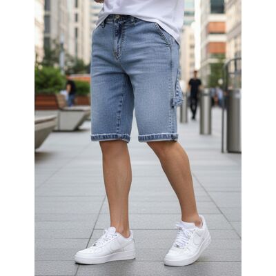 Pantaloni scurți pentru bărbați Dstreet SX0000 albastru deschis 32 male Pantaloni scurți pentru bărbați Dstreet SX0000 albastru deschis 32 male