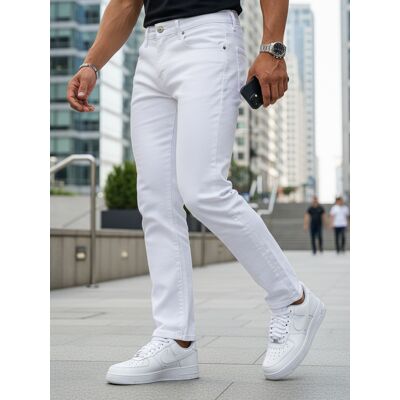 Pantaloni bărbătești Dstreet UX0000 alb 34 male Pantaloni bărbătești Dstreet UX0000 alb 34 male