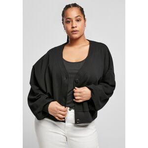 Urban Classics Doamnelor organice supradimensionate scurt Terry Cardigan Negru negru 4XL female Urban Classics Doamnelor organice supradimensionate scurt Terry Cardigan Negru negru 4XL female