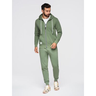 Set trening și hanorac Ombre pentru bărbați alb L female Set trening și hanorac Ombre pentru bărbați alb L female