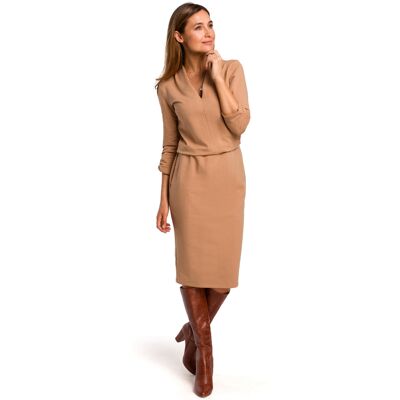 Rochie damă Stylove S194 portocaliu L female Rochie damă Stylove S194 portocaliu L female