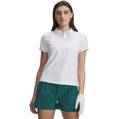 Tricouri polo pentru femei Under Armour Drive Chill SS alb XL unisex Tricouri polo pentru femei Under Armour Drive Chill SS alb XL unisex
