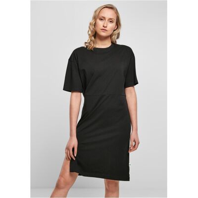Urban Classics Doamnelor organice supradimensionate Slit Tee Dress Negru negru L female Urban Classics Doamnelor organice supradimensionate Slit Tee Dress Negru negru L female