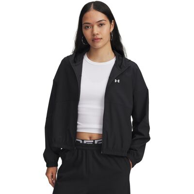 Jachetă pentru femei Under Armour Rival Woven Jkt HD negru XXL female Jachetă pentru femei Under Armour Rival Woven Jkt HD negru XXL female