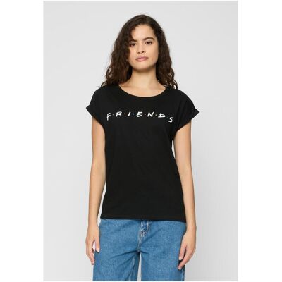 Merchcode Doamnelor Prieteni Logo Tee negru negru 5XL female Merchcode Doamnelor Prieteni Logo Tee negru negru 5XL female