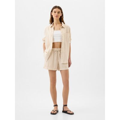 Pantaloni scurti pentru femei GAP - bej crem XXL Pantaloni scurti pentru femei GAP - bej crem XXL