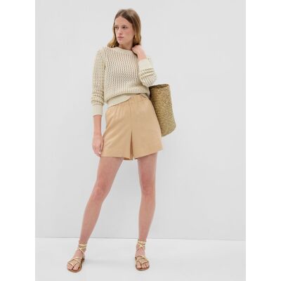 Pantaloni scurti pentru femei GAP - maro crem XS Pantaloni scurti pentru femei GAP - maro crem XS