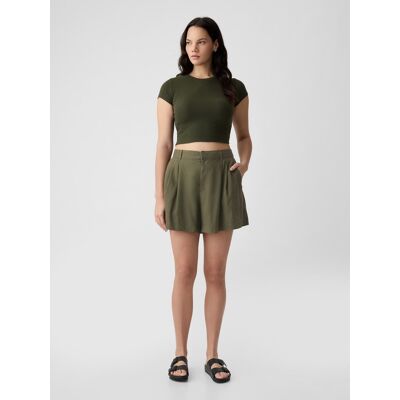 Pantaloni scurti pentru femei GAP - verde inchis kaki XL female Pantaloni scurti pentru femei GAP - verde inchis kaki XL female