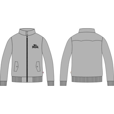 Jachetă slim fit pentru bărbați Lonsdale gri S female Jachetă slim fit pentru bărbați Lonsdale gri S female