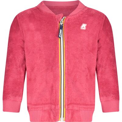 Hanorac cu fermoar K-WAY pentru fete, roz roz 3-6M unisex Hanorac cu fermoar K-WAY pentru fete, roz roz 3-6M unisex