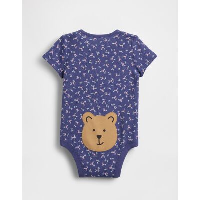 GAP Baby body Brannan Bear - Girls albastru 3-6M GAP Baby body Brannan Bear - Girls albastru 3-6M