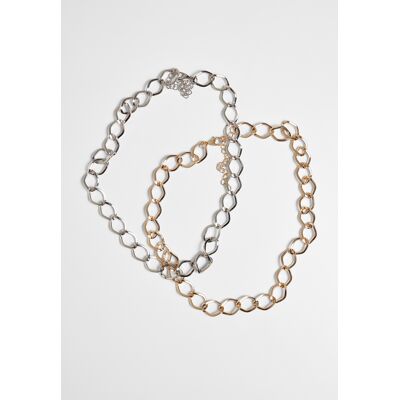 Set de coliere Urban Classics alb One Size female Set de coliere Urban Classics alb One Size female