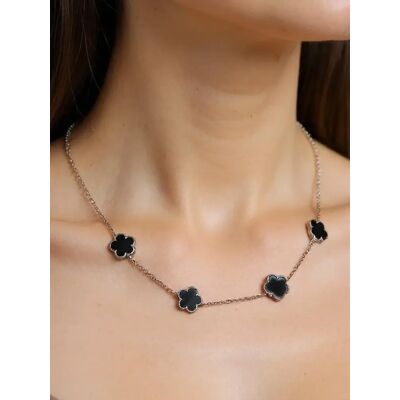 Resti Colier Aurelia Clavis cu sidef negru UNIV unisex Resti Colier Aurelia Clavis cu sidef negru UNIV unisex