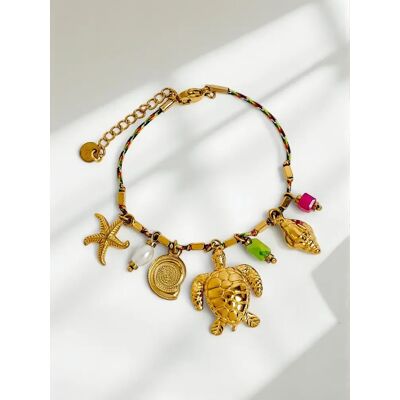 Resti Brățară Aphrodite Maretta din aur cu pandantive marine galben UNIV unisex Resti Brățară Aphrodite Maretta din aur cu pandantive marine galben UNIV unisex
