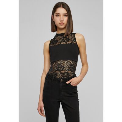 Urban Classics Women's Lace Bodysuit Black negru XS female Urban Classics Women's Lace Bodysuit Black negru XS female